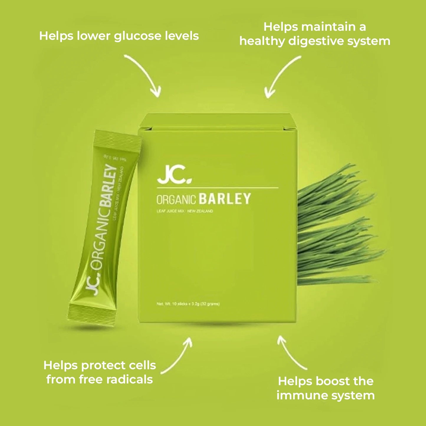 JC Organic Barley Juice (1x10sticks)